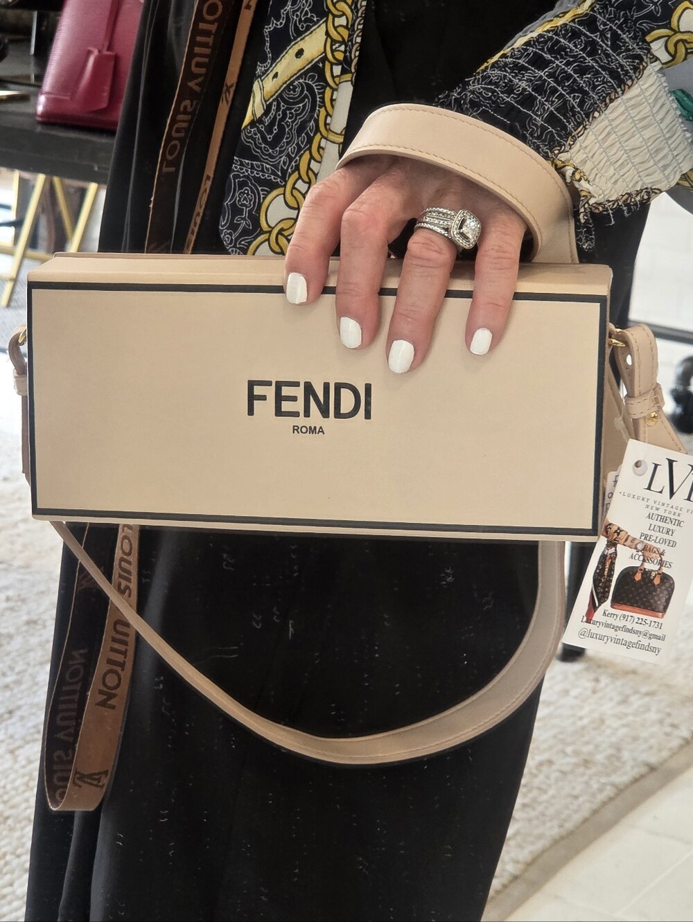 Fendi Box Bag, Three- Way, Shoulder Bag, Cross Body Bag, Clutch Bag